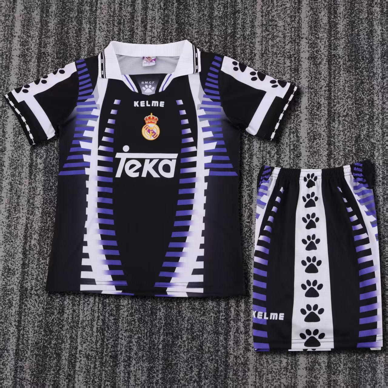 Kids Real Madrid Retro Kit