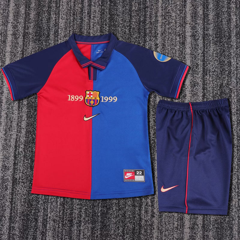 Kids FC Barcelona Retro Kit