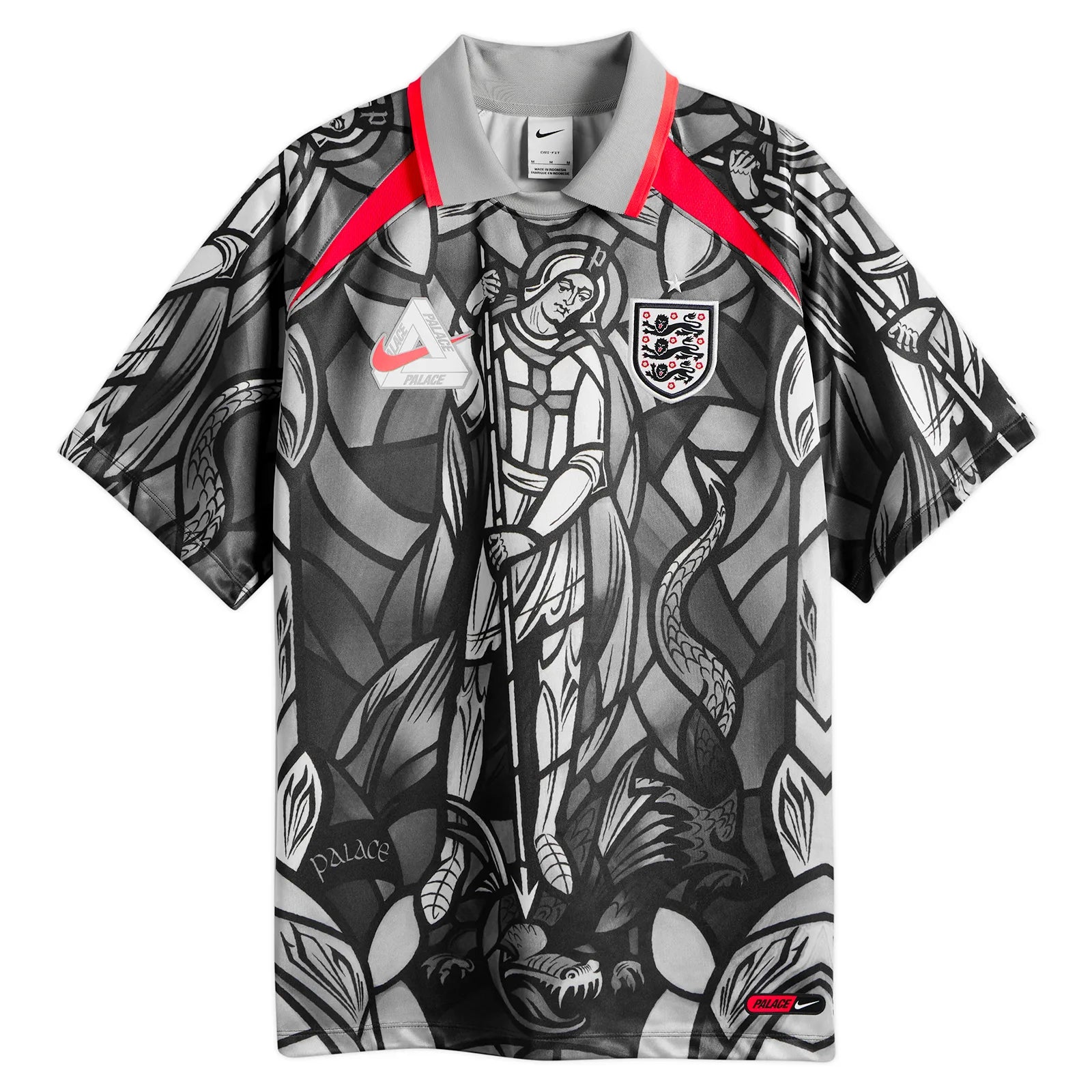 Palace x Nike England Jersey in Grey