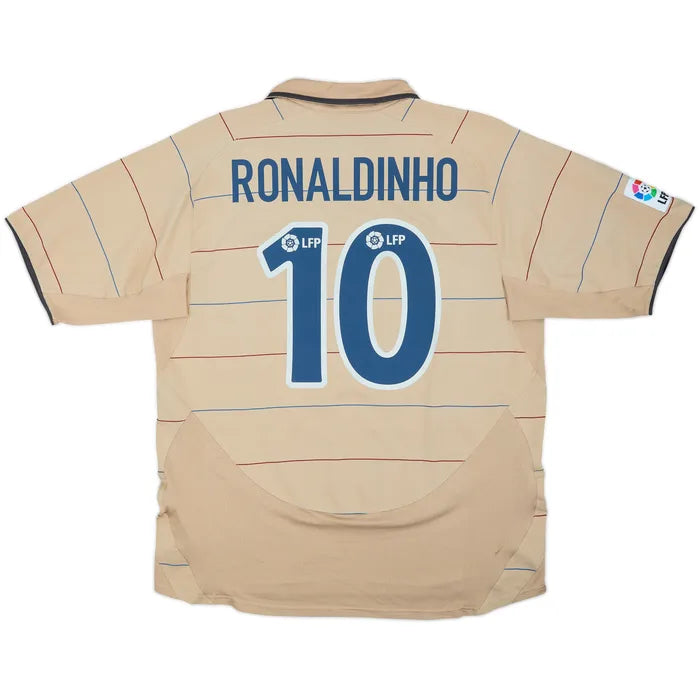 Barcelona 2003/05 Away Shirt Ronaldinho #10