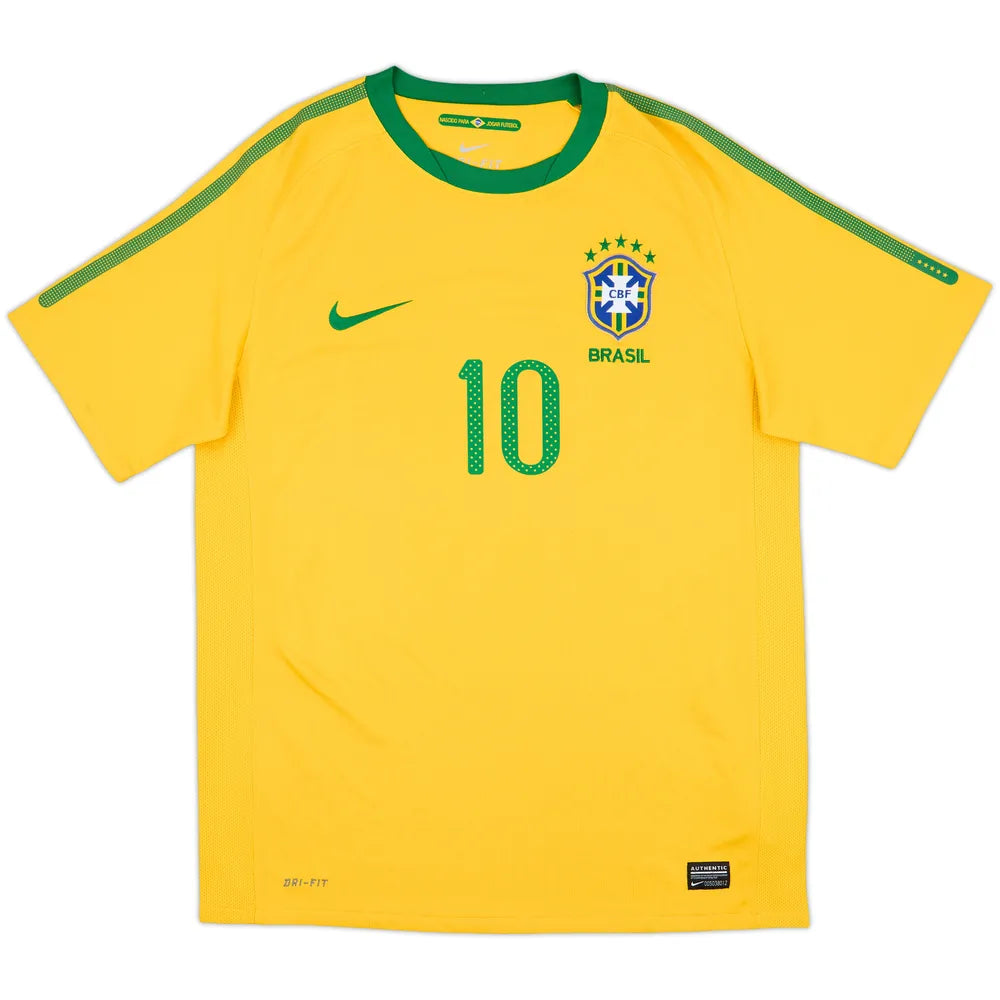 Brazil 2008/10 Home Shirt Ronaldinho #10