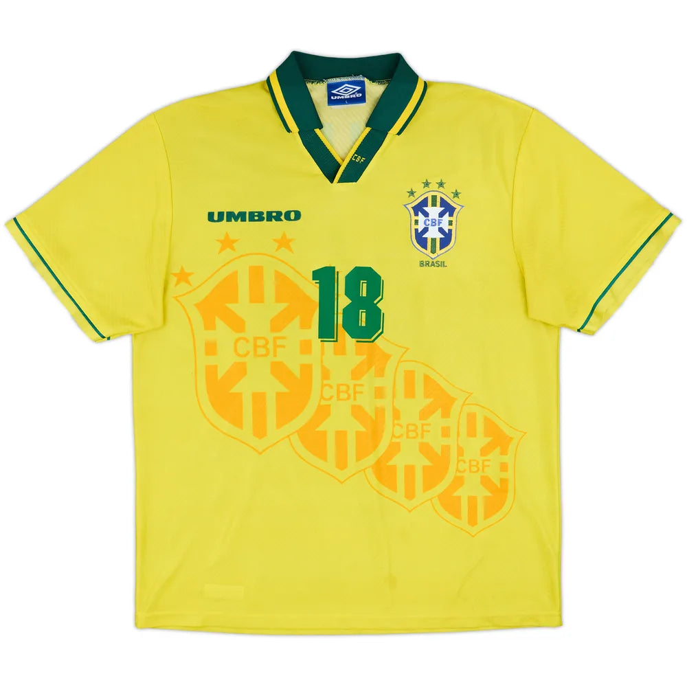 Brazil 1994 Home Shirt Ronaldinho #18