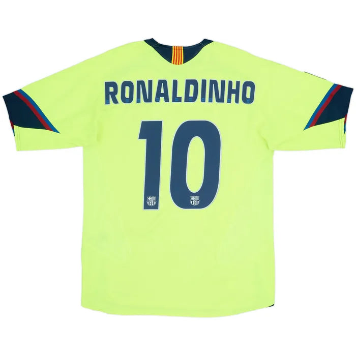 Barcelona 2005/06 Away Shirt Ronaldinho #10