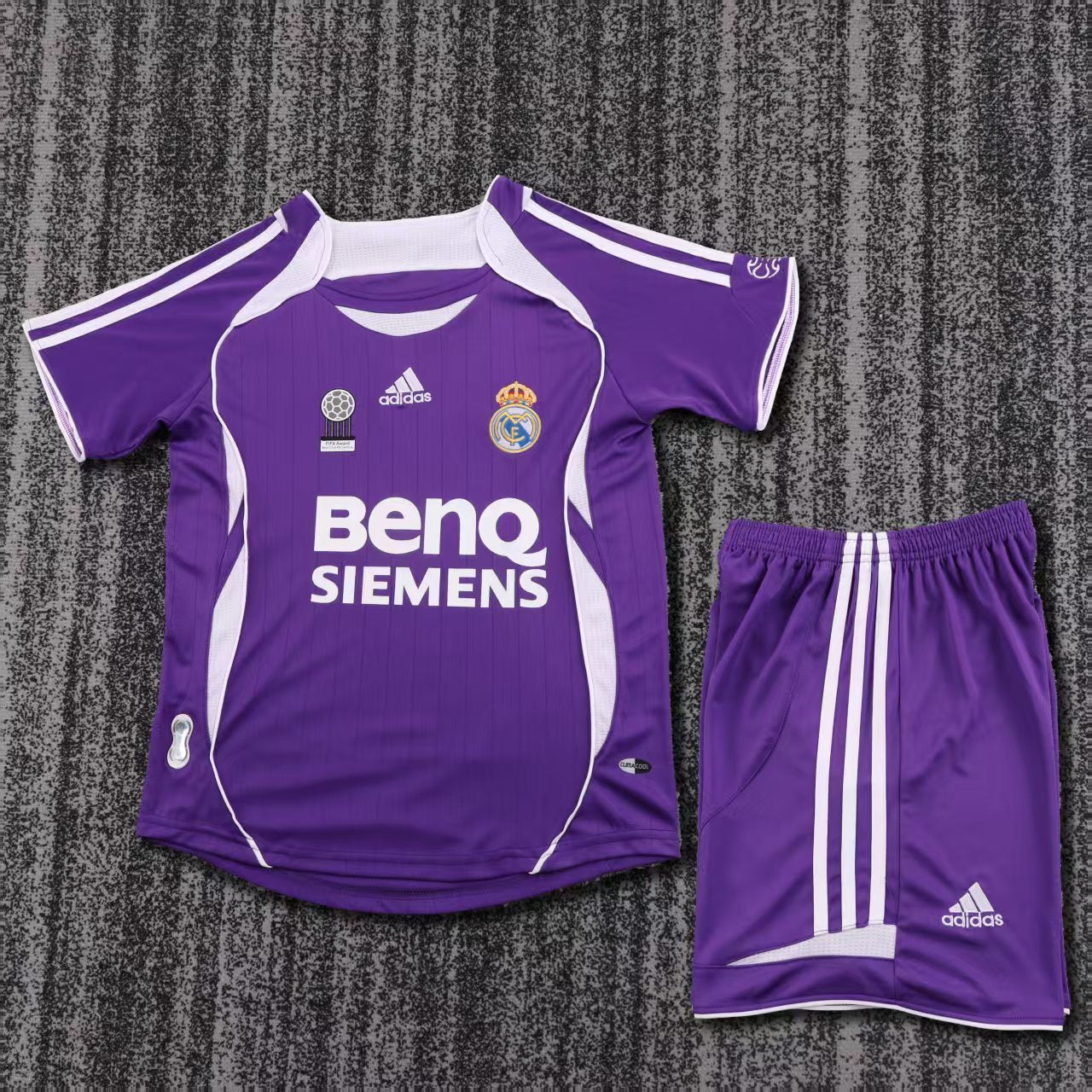 Kids Real Madrid Retro Kit