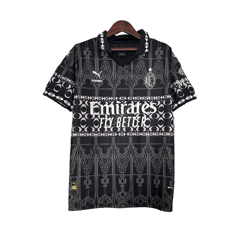 AC Milan x Pleasures Black Shirt