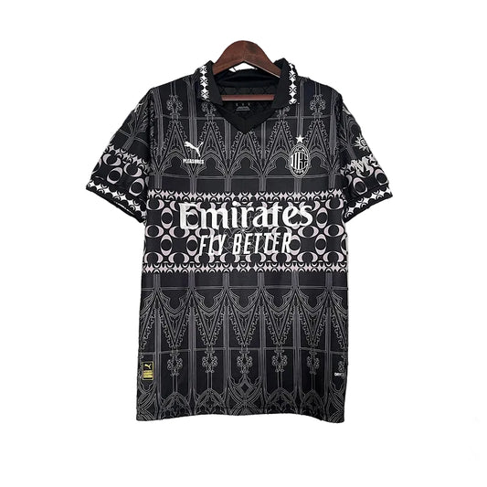 AC Milan x Pleasures Black Shirt