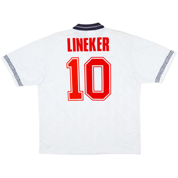 Retro England 1990 Home + Lineker