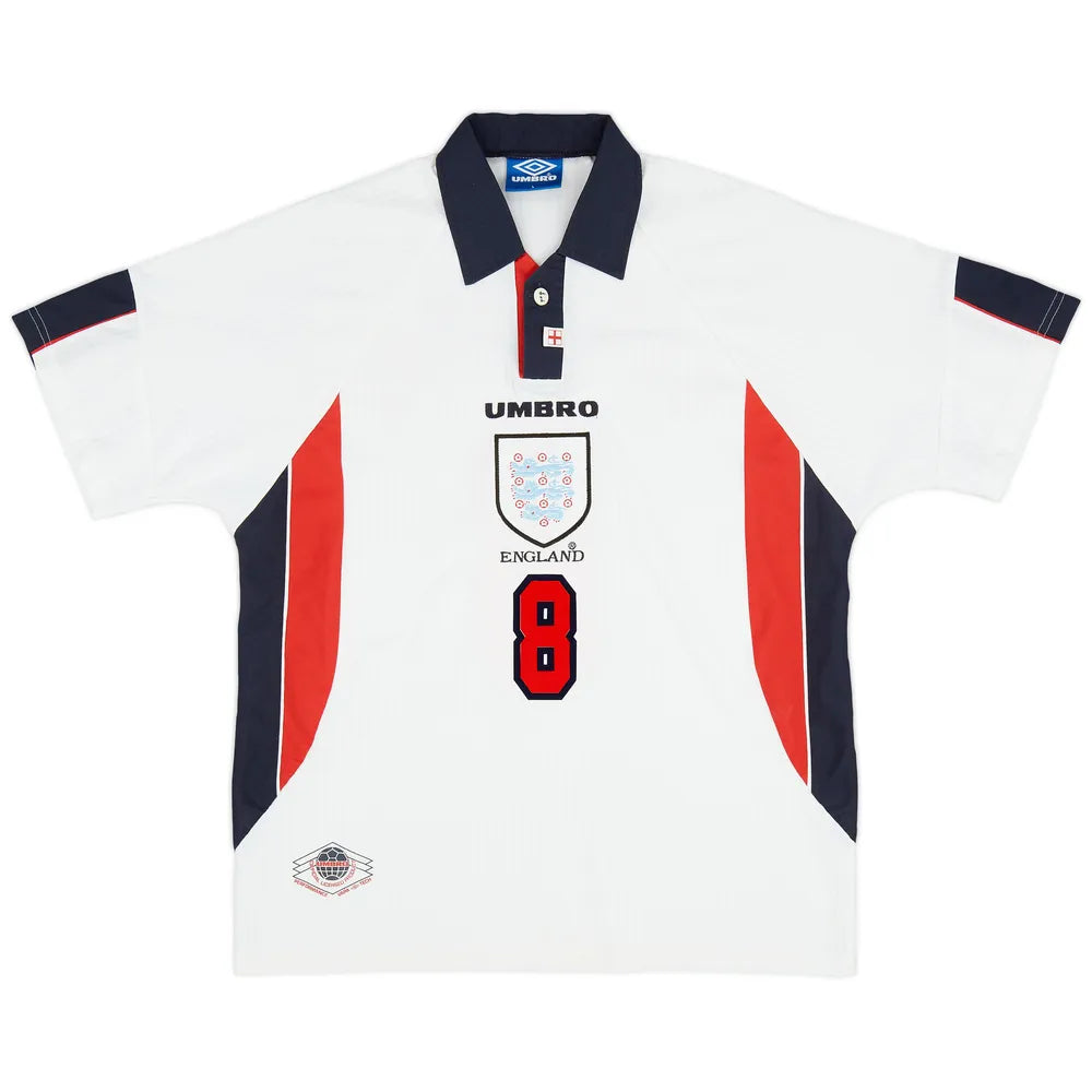 Retro England 1997/99 Home + Gascoigne