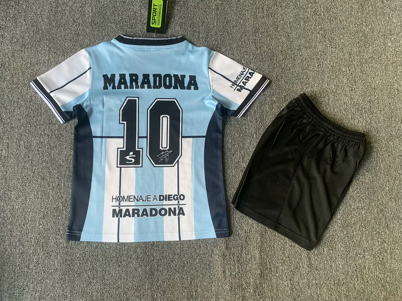 Kids Argentina + Maradona 10 Retro Kit