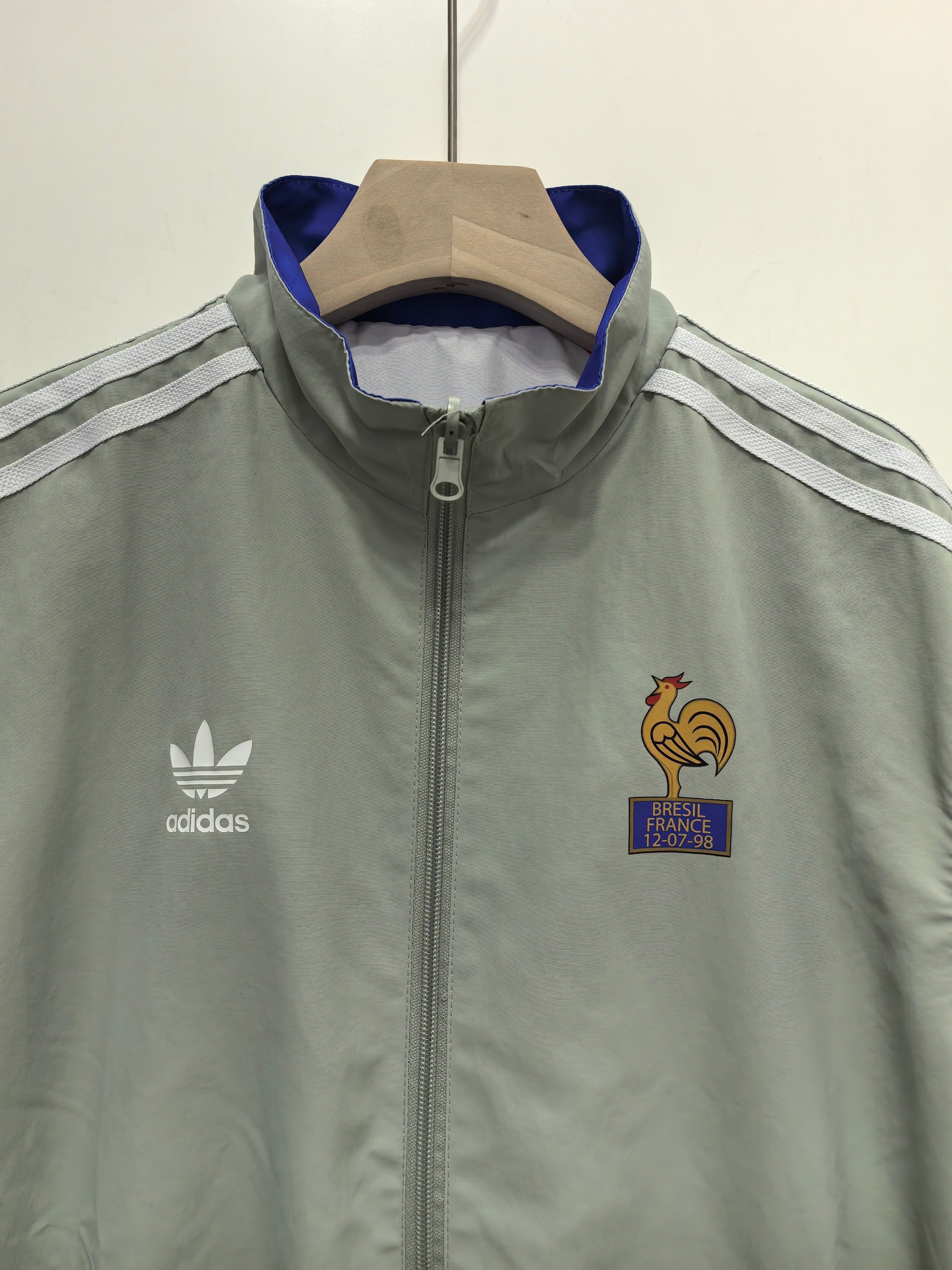 France Reversible Retro Adidas Tracksuit Jacket